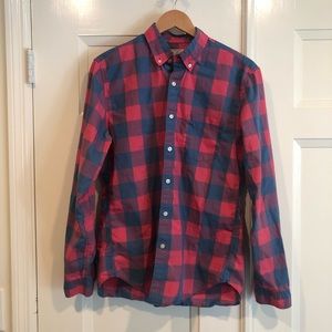 J. Crew Medium Tailored Check Shirt